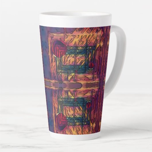 inbraak latte mok (Rechterhoek)