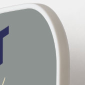 Inbreukregels aangepast monogram pickleball paddle (Links Detail)