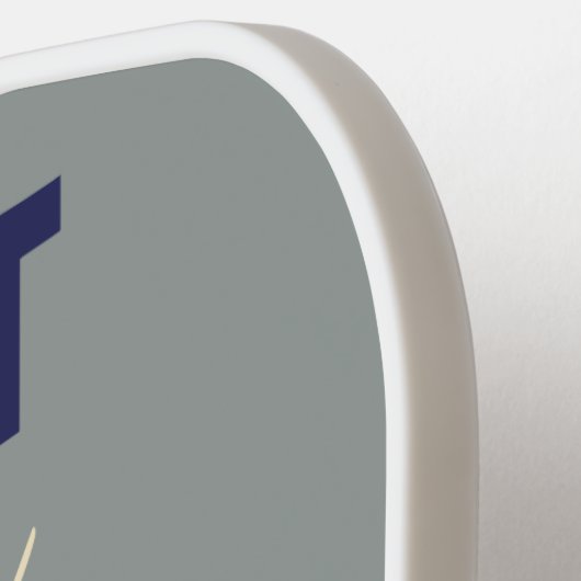 Inbreukregels aangepast monogram pickleball paddle (Links Detail)