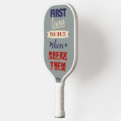 Inbreukregels aangepast monogram pickleball paddle (Links)