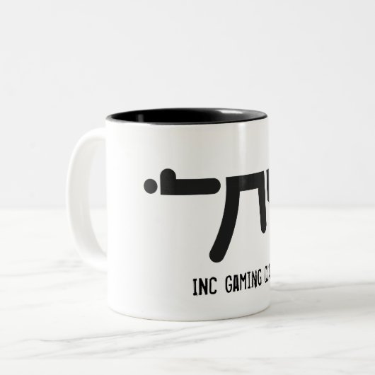 INC AK47 zwarte Mok (Voorkant links)