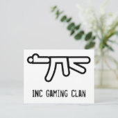 INC AK-47 Briefkaart (Staand voorkant)