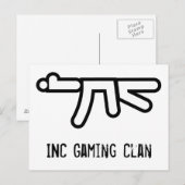 INC AK-47 Briefkaart (Voorkant / Achterkant)