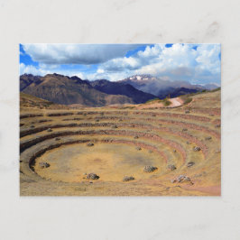 Inca Agricultural Site te Moray, Peru Briefkaart