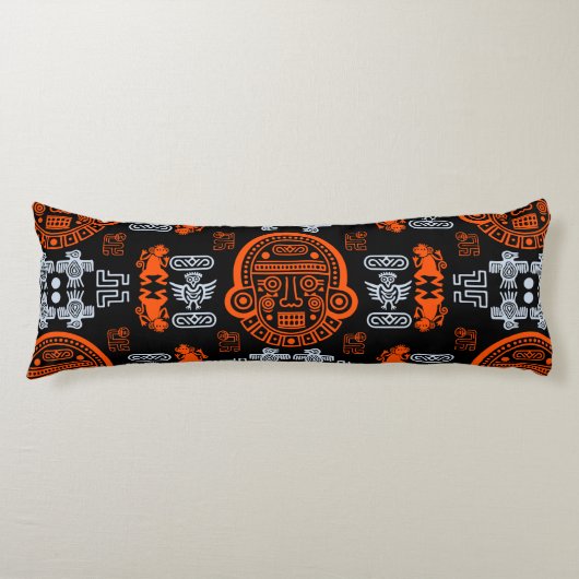 Inca Aztec Home Decor Lichaamskussen (Voorkant)