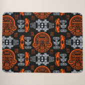 Inca Aztec Home Decor Sherpa Deken (Voorkant (horizontaal))