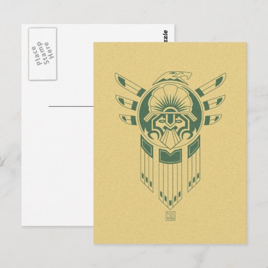 Inca Bird Tattoo briefkaart (Voorkant / Achterkant)