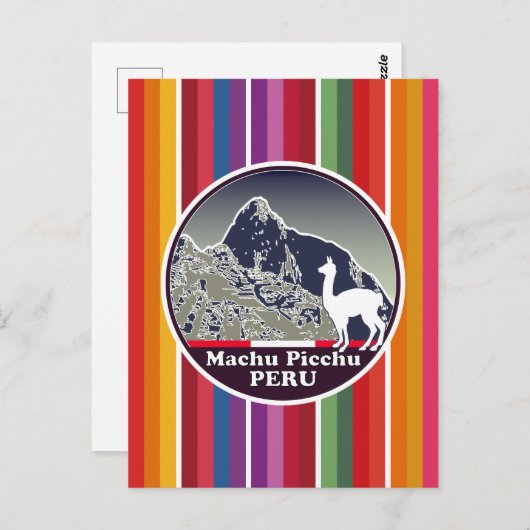 Inca Citadel Machu Picchu Cusco Peru Briefkaart (Voorkant / Achterkant)