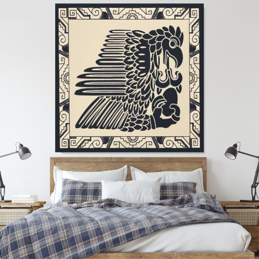 Inca Eagle Canvas Afdruk (Insitu (Slaapkamer))
