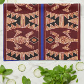 Inca Geckos Theedoek (Gevouwen)