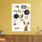 Inca-gereedschappen en artefacten, Peru, uit Le Co Canvas Afdruk (Insitu (Woonkamer))