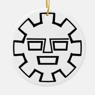 Inca God Keramisch Ornament