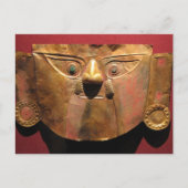 Inca Gold mask, Lima, Peru Briefkaart (Voorkant)