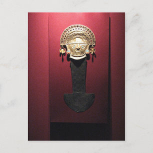 Inca goudceremoniaal mes (Tumi), Lima, Peru Briefkaart