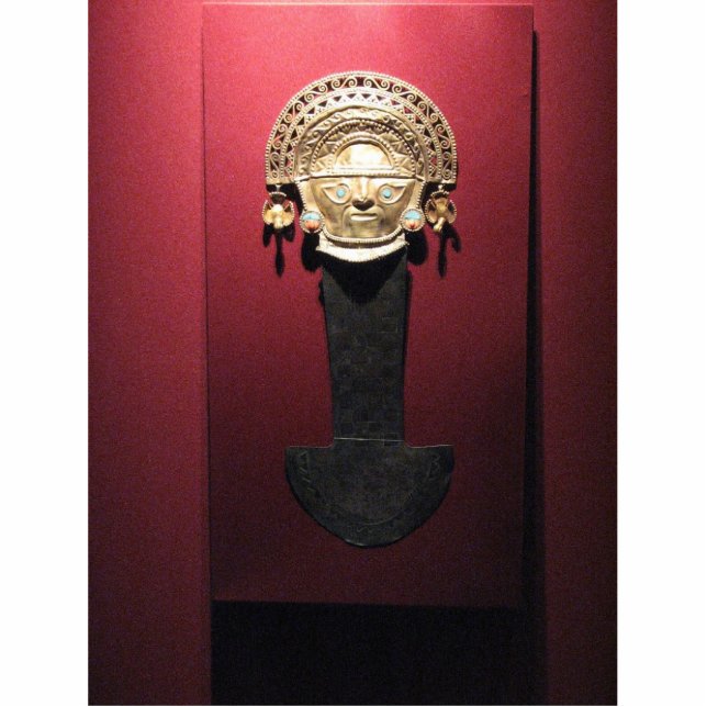 Inca goudceremoniaal mes (Tumi), Lima, Peru Fotobeeldje Ornament (Voorkant)