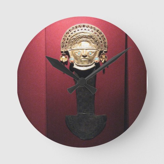 Inca goudceremoniaal mes (Tumi), Lima, Peru Ronde Klok (Voorkant)