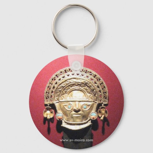 Inca gouden ceremoniële mes (Tumi), Lima, Peru Sleutelhanger (Voorkant)