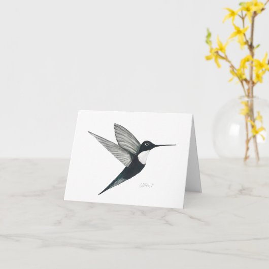 Inca Hummingbird Kaart (Gele Bloem)