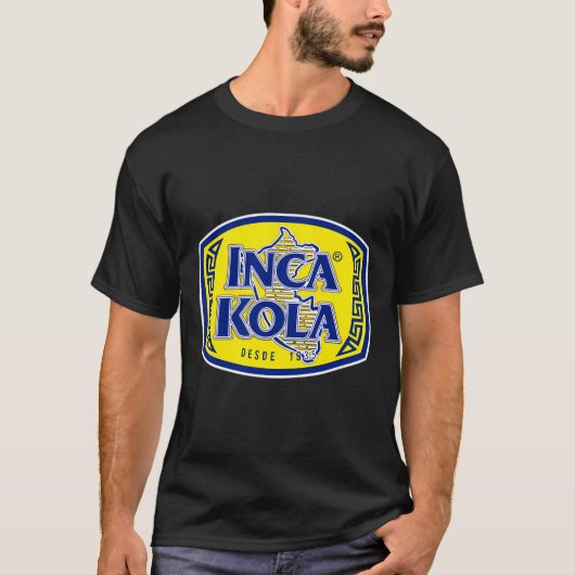 Inca Kola T Shirt Peru Golden Kola Bubblegum Cream (Voorkant)