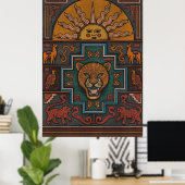 Inca-kunst Poster (Thuiskantoor)