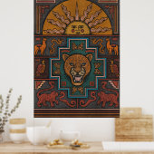 Inca-kunst Poster (Keuken)