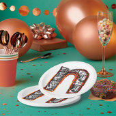 Inca Letter N Artistic Lettering Paper Borden Papieren Bordje