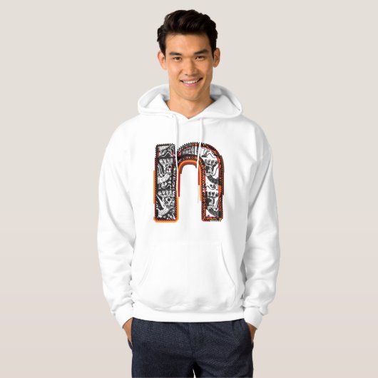 Inca Letter N Hoodie (Voorkant volledig)