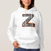 Inca Letter Z Artistic Font Hoodie (Voorkant)