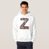 Inca Letter Z Artistic Font Hoodie (Voorkant volledig)