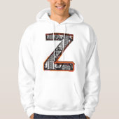Inca Letter Z Artistic Font Hoodie (Voorkant)