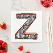 Inca Letter Z Artistic Font Napkins Servet