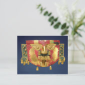 Inca-masker Briefkaart (Staand voorkant)