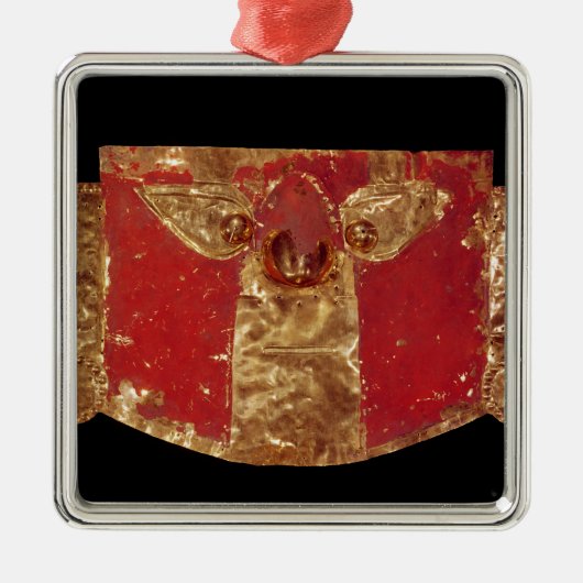 Inca-masker Metalen Ornament (Voorkant)