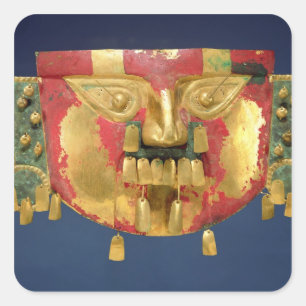 Inca-masker Vierkante Sticker