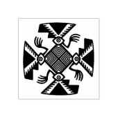 Inca ontwerp rubberen stempel, Peruviaans ontwerp Rubberstempel (Afrduk)