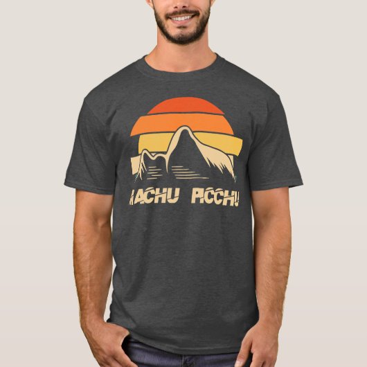 Inca Peru Machu Picchu Ruined city from South T-shirt (Voorkant)