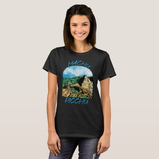 Inca Peru Machu Picchu Souvenir Zuid-Amerika T-shirt (Voorkant volledig)