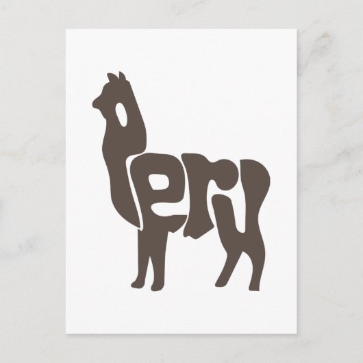 Inca Peru Peruaanse Alpaca Machu Picchu - Cadeau I Briefkaart (Voorkant)