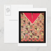 Inca 'Poncho', Bolivia, c.1500 (wol) Briefkaart (Voorkant / Achterkant)