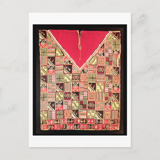 Inca 'Poncho', Bolivia, c.1500 (wol) Briefkaart (Voorkant)