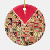 Inca 'Poncho', Bolivia, c.1500 (wol) Keramisch Ornament (Achterkant)