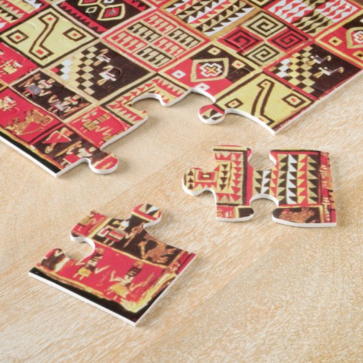 Inca 'Poncho', Bolivia, c.1500 (wol) Legpuzzel (Zijkant)