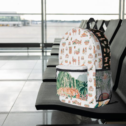 Inca Spirit | Schattige geïllustreerd Peru Bedrukte Rugzak