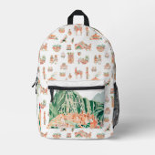 Inca Spirit | Schattige geïllustreerd Peru Bedrukte Rugzak (Voorkant)