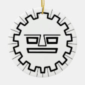 INCA SUN GOD KERAMISCH ORNAMENT (Voorkant)