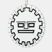 INCA SUN GOD KERAMISCH ORNAMENT (Links)