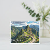 Inca Trail Cusco Peru Briefkaart (Staand voorkant)