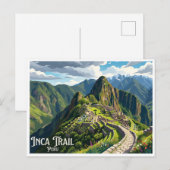Inca Trail Cusco Peru Briefkaart (Voorkant / Achterkant)