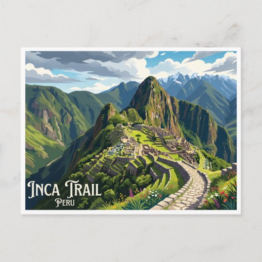 Inca Trail Cusco Peru Briefkaart (Voorkant)