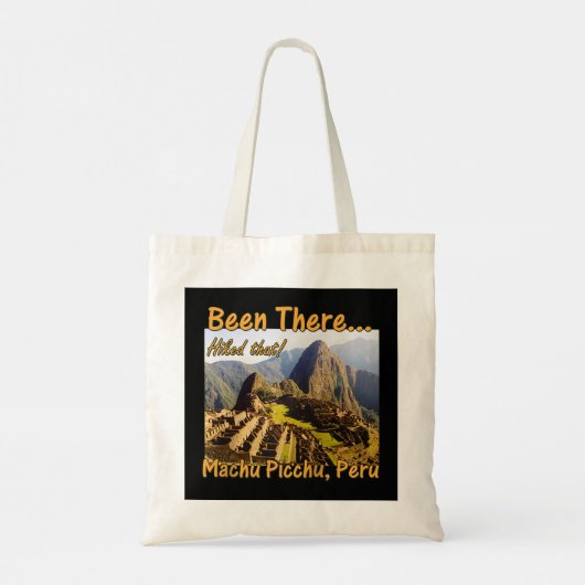 Inca Trail Hike Machu Picchu - Peru Raglan Basebal Tote Bag (Achterkant)